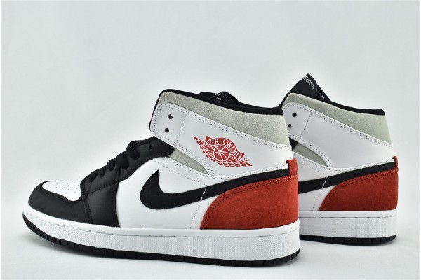 Nike Air Jordan 1 Mid SE Union White Red Black 852542 100 Womens And Mens Shoes